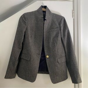 J.Crew Regent Blazer Grey Plaid/Houndstooth Size 8
